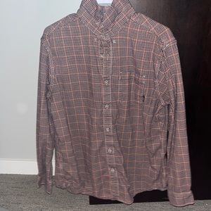 Eddie Bauer Large Flannel Plaid Button Down